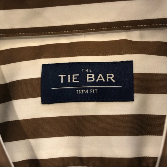 The Tie Bar. Trim Fit. Dress Shirt - Picture 3 of 3